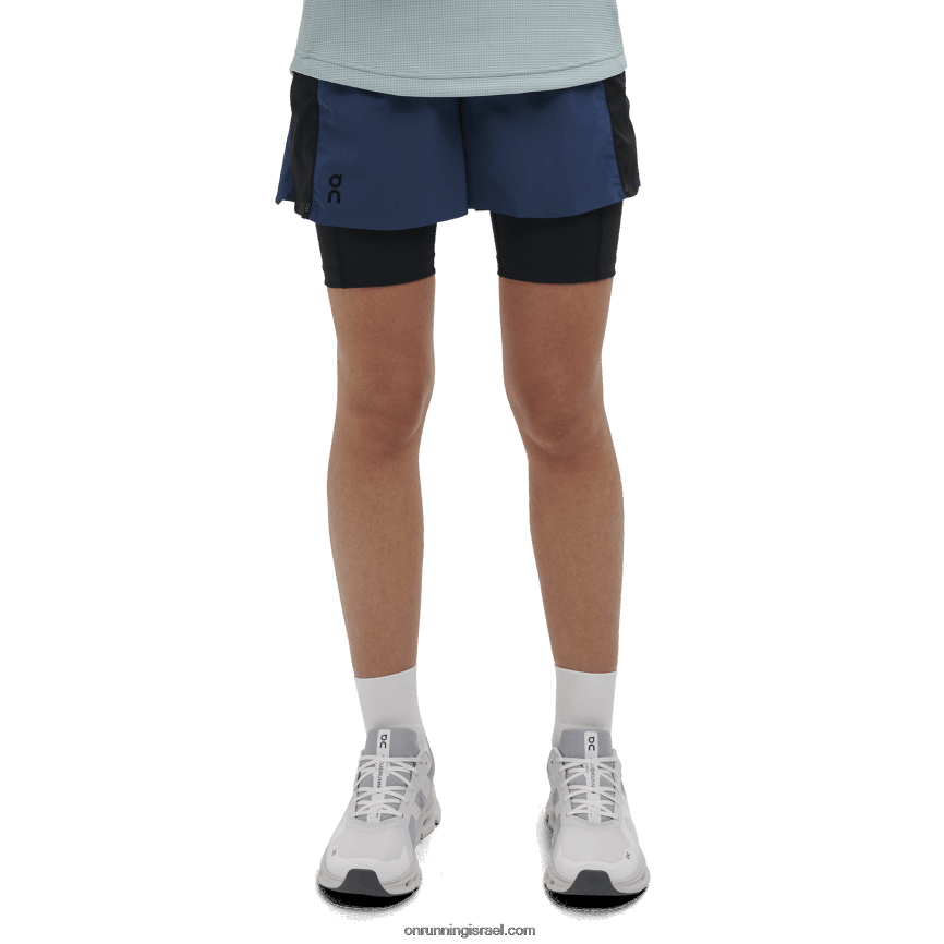 מכנסיים קצרים פעילים 460VH134 On Running נשים ג'ינס/שחור