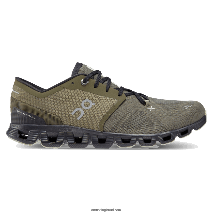 ענן x 3 460VH572 On Running גברים זית/רזדה